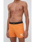 Strój kąpielowy Karl Lagerfeld szorty kąpielowe kolor pomarańczowy