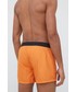 Strój kąpielowy Karl Lagerfeld szorty kąpielowe kolor pomarańczowy