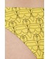 Strój kąpielowy Karl Lagerfeld figi kąpielowe kolor żółty