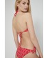 Strój kąpielowy Karl Lagerfeld biustonosz kąpielowy kolor czerwony usztywniona miseczka