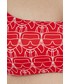 Strój kąpielowy Karl Lagerfeld biustonosz kąpielowy kolor czerwony usztywniona miseczka