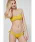 Strój kąpielowy Karl Lagerfeld biustonosz kąpielowy kolor żółty usztywniona miseczka