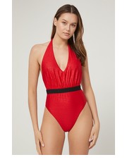 Strój kąpielowy jednoczęściowy strój kąpielowy kolor czerwony miękka miseczka - Answear.com Karl Lagerfeld