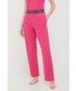Piżama Karl Lagerfeld piżama damska kolor różowy