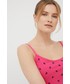 Piżama Karl Lagerfeld piżama damska kolor różowy