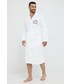 Piżama Karl Lagerfeld szlafrok kolor biały