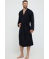Piżama Karl Lagerfeld szlafrok kolor czarny