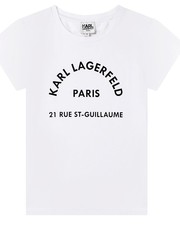 Koszulka t-shirt dziecięcy kolor biały - Answear.com Karl Lagerfeld