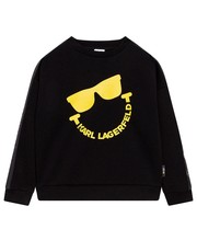 Bluza bluza dziecięca kolor czarny z nadrukiem - Answear.com Karl Lagerfeld
