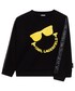 Bluza Karl Lagerfeld bluza dziecięca kolor czarny z nadrukiem