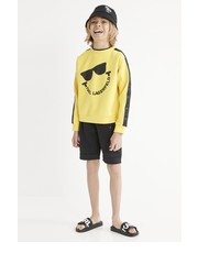 Bluza bluza dziecięca kolor żółty z nadrukiem - Answear.com Karl Lagerfeld