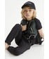 Czapka dziecięca Karl Lagerfeld czapka bawełniana dziecięca kolor czarny z aplikacją