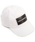 Czapka dziecięca Karl Lagerfeld czapka bawełniana dziecięca kolor biały z aplikacją