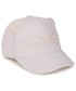 Czapka dziecięca Karl Lagerfeld czapka bawełniana dziecięca kolor biały z nadrukiem