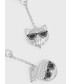 Kolczyki Karl Lagerfeld kolczyki kolor srebrny
