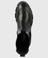 Sztyblety Karl Lagerfeld sztyblety skórzane ARIA damskie kolor czarny na platformie