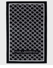 Akcesoria ręcznik bawełniany kolor czarny - Answear.com Karl Lagerfeld