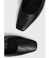 Czółenka na szpilce Karl Lagerfeld szpilki skórzane kolor czarny z odkrytą piętą