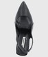 Czółenka na szpilce Karl Lagerfeld szpilki skórzane kolor czarny