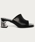 Sandały na obcasie Karl Lagerfeld - Sandały skórzane