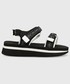 Sandały Karl Lagerfeld sandały VELOCITA WEDGE KC damskie kolor czarny na platformie