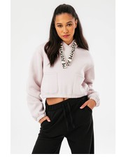 Bluza bluza damska kolor różowy z kapturem gładka - Answear.com Hype