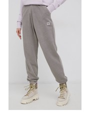 Spodnie Spodnie bawełniane damskie kolor szary gładkie - Answear.com Reebok Classic