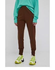 Spodnie spodnie bawełniane damskie kolor brązowy gładkie - Answear.com Reebok Classic