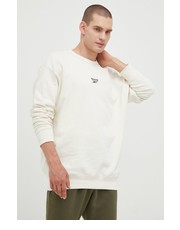 Bluza męska bluza bawełniana męska kolor beżowy z aplikacją - Answear.com Reebok Classic