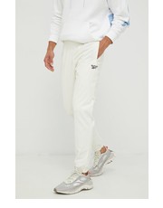Spodnie męskie spodnie dresowe męskie kolor beżowy z nadrukiem - Answear.com Reebok Classic