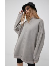 Bluza bluza bawełniana damska kolor szary gładka - Answear.com Reebok Classic