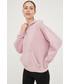 Bluza Reebok Classic bluza damska kolor fioletowy z kapturem gładka