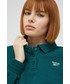 Bluza Reebok Classic bluza bawełniana damska kolor zielony gładka