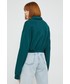 Bluza Reebok Classic bluza bawełniana damska kolor zielony gładka