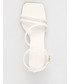 Sandały na obcasie Truffle Collection sandały kolor biały