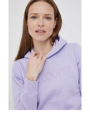 Bluza bluza damska kolor fioletowy z kapturem z aplikacją - Answear.com Lee Cooper