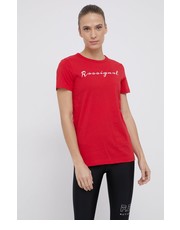 Bluzka T-shirt bawełniany kolor czerwony - Answear.com Rossignol