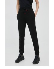 Spodnie spodnie dresowe bawełniane damskie kolor czarny gładkie - Answear.com Rossignol