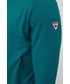 Bluza męska Rossignol bluza sportowa męska kolor zielony z kapturem gładka