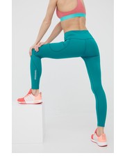 Legginsy legginsy sportowe damskie kolor zielony gładkie - Answear.com Rossignol