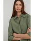 Koszula Answear Lab koszula bawełniana damska kolor zielony regular z kołnierzykiem klasycznym