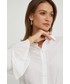 Koszula Answear Lab koszula damska kolor biały regular z kołnierzykiem klasycznym