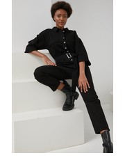 Kombinezon kombinezon jeansowy kolor czarny bawełniany z kołnierzykiemm - Answear.com Answear Lab