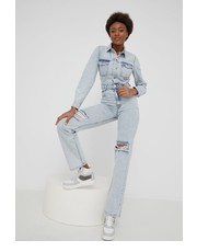 Kombinezon kombinezon jeansowy bawełniany z kołnierzykiemm - Answear.com Answear Lab