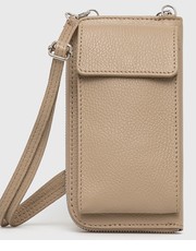 Portfel portfel skórzany damski kolor beżowy - Answear.com Answear Lab