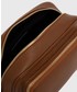 Listonoszka Answear Lab torebka skórzana kolor brązowy