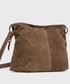 Shopper bag Answear Lab Torebka zamszowa kolor brązowy