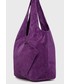 Shopper bag Answear Lab torebka zamszowa  answear.LAB X limitowana kolekcja festiwalowa BE BRAVE kolor fioletowy