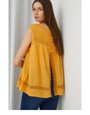 Bluzka bluzka damska kolor żółty z aplikacją - Answear.com Answear Lab