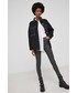 Kurtka Answear Lab kurtka jeansowa bawełniana damska kolor czarny oversize